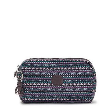 Kipling Gleam Printed Pouch Bags Stripy Dots | AU 2139JP